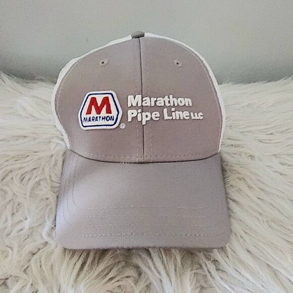 Marathon trucker hat snap back mesh back pukka adjustable baseball hat cap - Picture 1 of 3